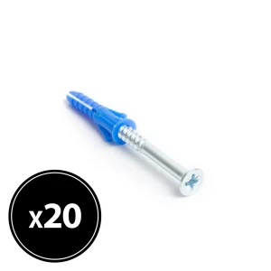 Tipli + csavar - 8 x 40 mm - 20 db / csomag    Handy 04825B