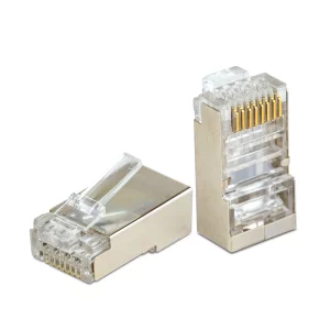 8P8C modular plug – pass-through – FTP CAT6 RJ45 Delight 05232D