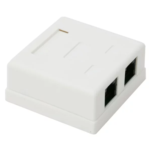 Double wall socket - double, 8P8C UTP Cat.5 05385