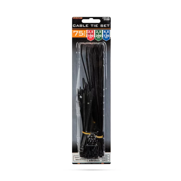 Cable ties set Handy 05430BK