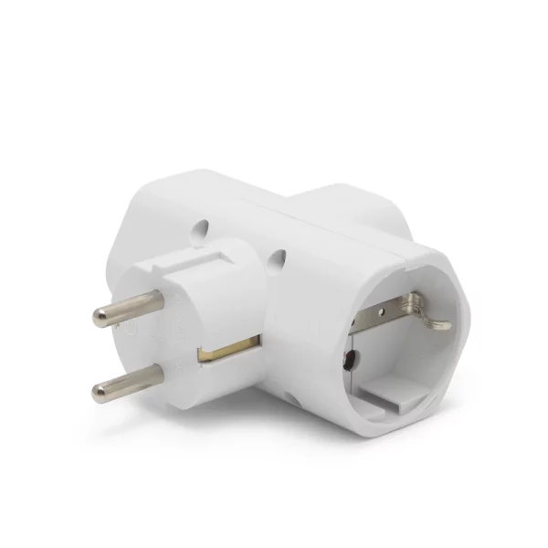 3-way "T" mains adaptor Delight 05679