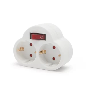 Wall-distributor with 2 socket Delight 05684