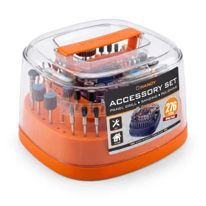 Panel drill, sanding, and polishing accessory set – 276 pieces Handy 10361