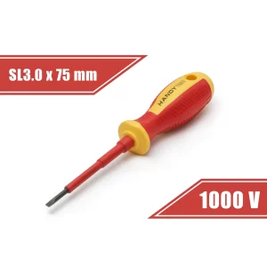 Csavarhúzó - 0,5 x 3.0 x 75 mm - 1000V-ig szigetelt Handy 10560