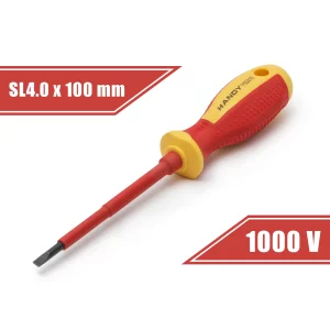 Csavarhúzó - 0,8 x 4 x 100 mm - 1000V-ig szigetelt Handy 10562
