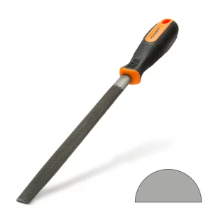 Precíziós reszelő fémhez - félkör alakú - kétszeres vágású - közepes durvaságú Handy 10612