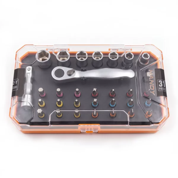 Socket and bit set – 31 pieces – 6–12 mm Handy 10637