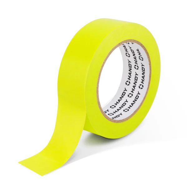 Maszkolószalag - vízbázisú - 50 m x 24 mm - sárgászöld - autóipari, hőálló Handy 11062