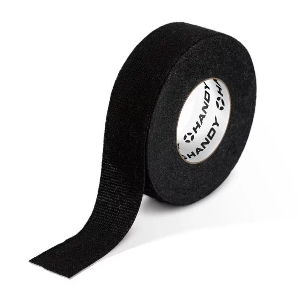 Öntapadós textil szalag - kábelkorbácsokhoz - 15 m x 19 mm x 0,3 mm - fekete Handy 11070