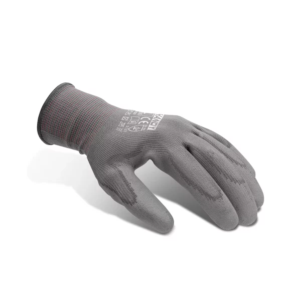 Szerelőkesztyű poliuretán - L - 12 pár / csomag Handy 11125L12