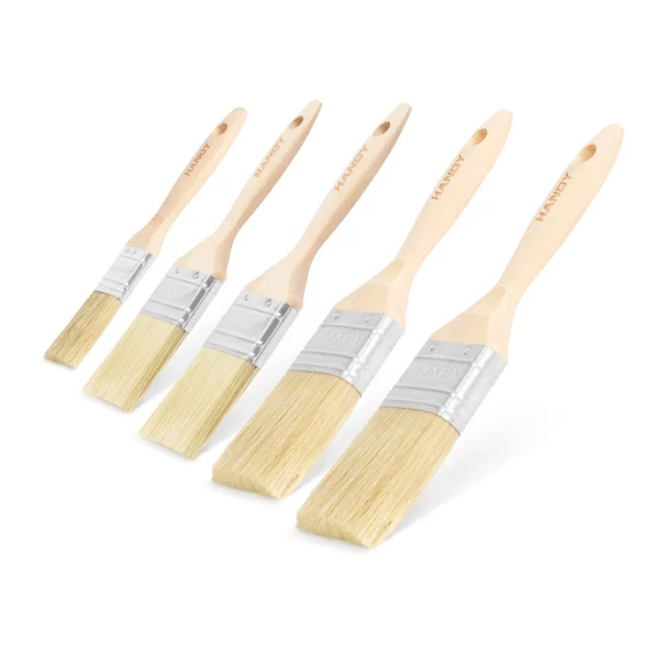 Festőecset szett, fa - 5 db - 1x1" / 2x1,5" / 2x2" Handy 11191C