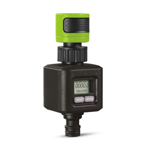 Water flow meter – LCD display – 4 measurement modes – battery-powered Garden of Eden 11221