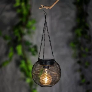 LED-es szolár lámpa - felakasztható - 14,5 x 13,5 cm Garden of Eden 11256
