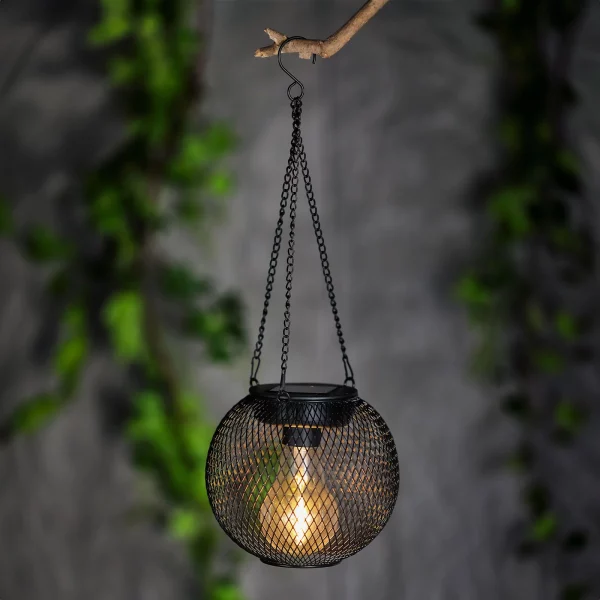 LED-es szolár lámpa - felakasztható - 14,5 x 13,5 cm Garden of Eden 11256