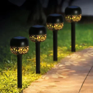Leszúrható szolár lámpa - 1 melegfehér LED - 8 x 8 x 38 cm Garden of Eden 11276