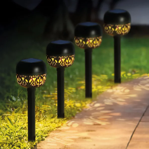 Leszúrható szolár lámpa - 1 melegfehér LED - 8 x 8 x 38 cm Garden of Eden 11276