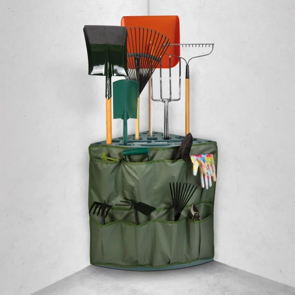 Műanyag kerti szerszámtartó sarok - falra rögzíthető - 43 x 43 x 59 cm Garden of Eden 11329