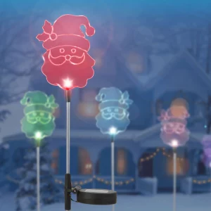 LED-es szolár lámpa - Mikulás Garden of Eden 11393D