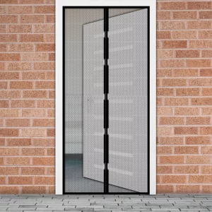 Szúnyogháló függöny ajtóra - mágneses - 100 x 210 cm - fekete Garden of Eden 11398BK