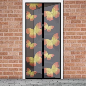 Szúnyogháló függöny ajtóra - mágneses - 100 x 210 cm - pillangós Garden of Eden 11398C
