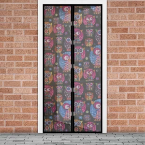 Szúnyogháló függöny ajtóra - mágneses - 100 x 210 cm - baglyos Garden of Eden 11398E