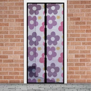 Szúnyogháló függöny ajtóra - mágneses - 100 x 210 cm - színes virágos Garden of Eden 11398I