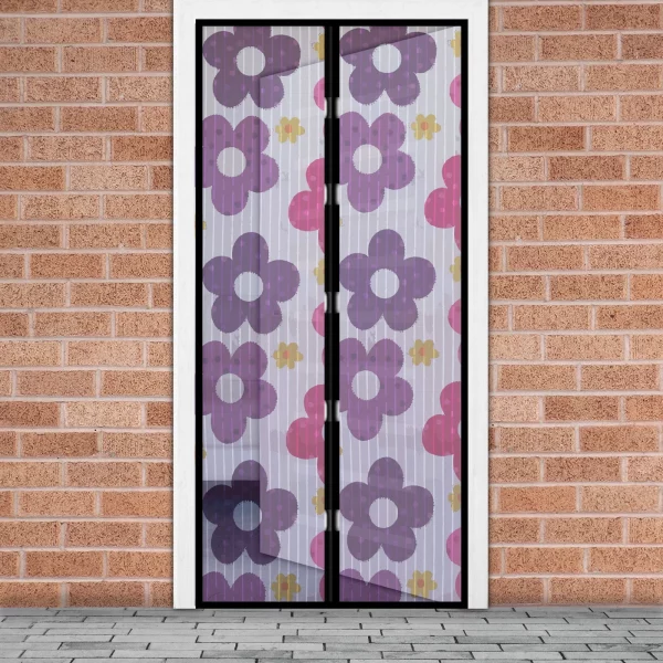 Szúnyogháló függöny ajtóra - mágneses - 100 x 210 cm - színes virágos Garden of Eden 11398I