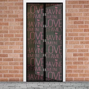 Szúnyogháló függöny ajtóra - mágneses - 100 x 210 cm - "Love" Garden of Eden 11398M