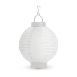 Szolár lampion - fehér - hidegfehér LED - 21 cm Garden of Eden 11399F-WH