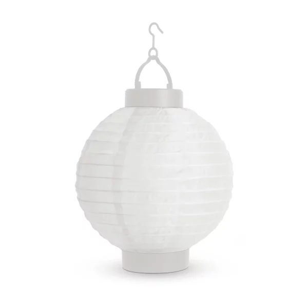 Szolár lampion - fehér - hidegfehér LED - 21 cm Garden of Eden 11399F-WH