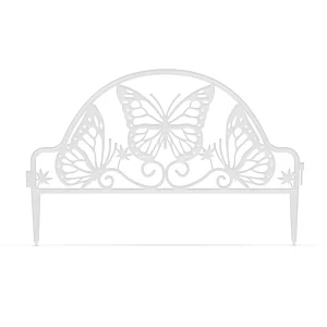 Virágágyás szegély / kerítés - 48 x 31 cm - fehér Garden of Eden 11464WH