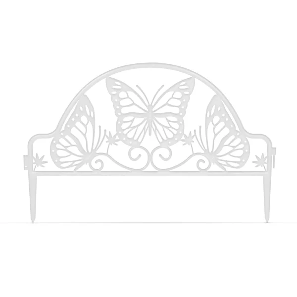 Virágágyás szegély / kerítés - 48 x 31 cm - fehér Garden of Eden 11464WH