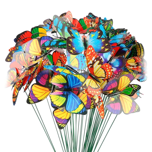 Leszúrható dekor pillangó - többféle - 29 cm - műanyag Garden of Eden 11699