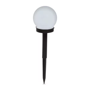 LED-es szolár lámpa - leszúrható - gömb alakú, hidegfehér - Ø10 cm Garden of Eden 11711