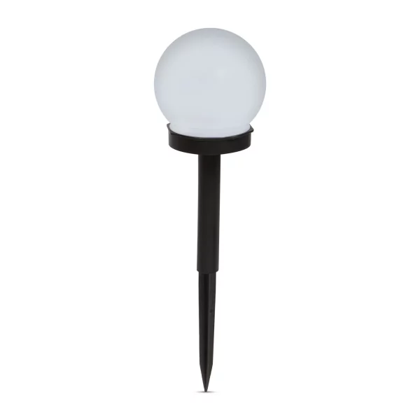 LED-es szolár lámpa - leszúrható - gömb alakú, hidegfehér - Ø10 cm Garden of Eden 11711