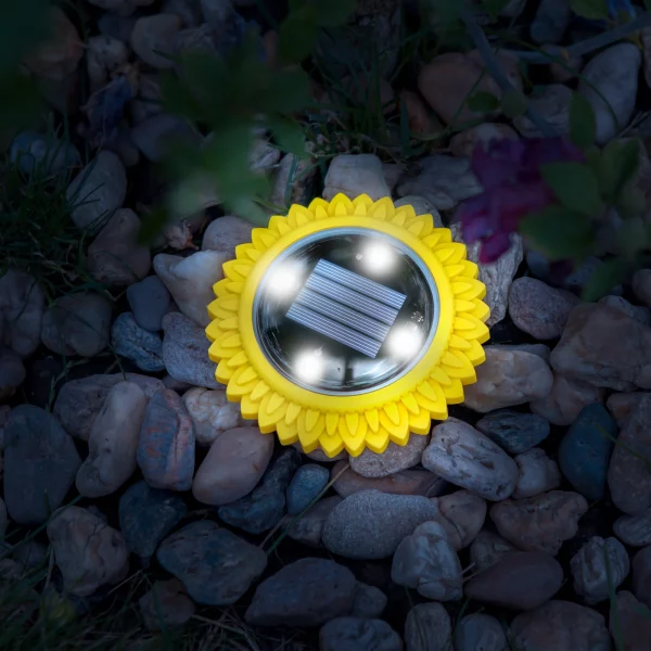 LED-es leszúrható szolár lámpa - sárga - hidegfehér - 11,5 x 2,3 cm Garden of Eden 11767B