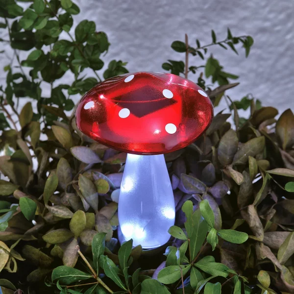 Stackable solar mushroom - 23.5 cm - 10 cool white LED Garden of Eden 11775