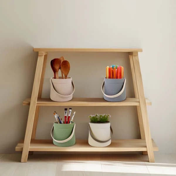 Dekorációs kaspó - füllel - 11 x 18 cm - 4 féle Vog und Arths 11872