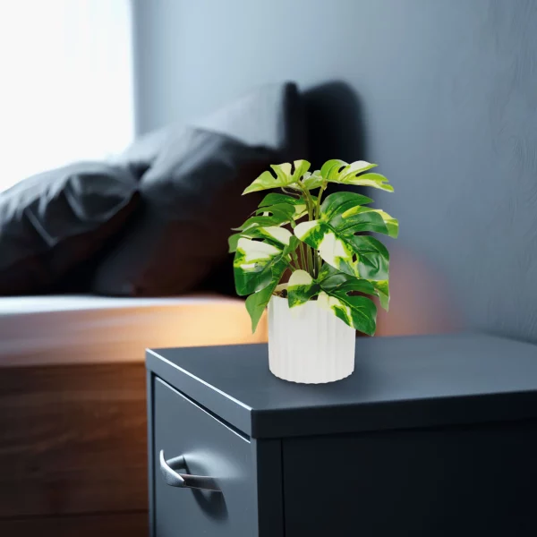 Műnövény dekoráció - filodendron - zöld/sárga - 20 x 8 cm Vog und Arths 11892B