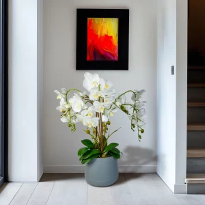 Műnövény dekoráció - orchidea - fehér - 83 cm Vog und Arths 11899B