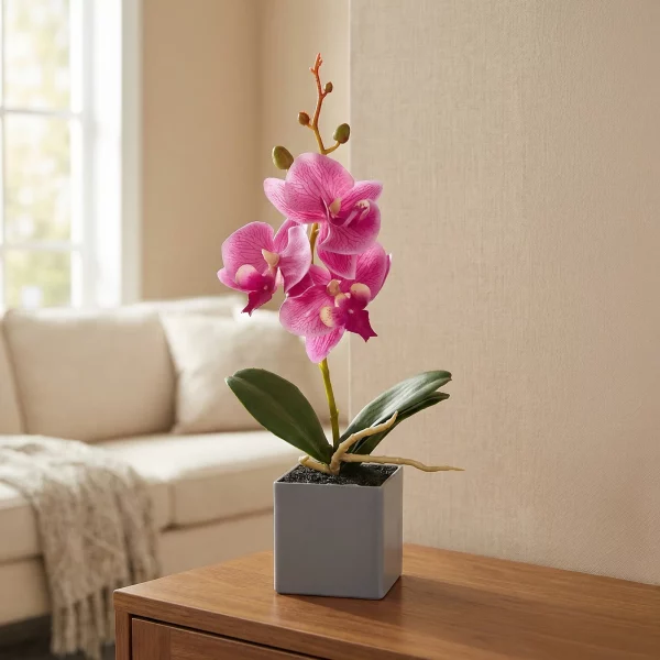 Műnövény dekoráció - orchidea - 3 féle - 29,5 cm 11914