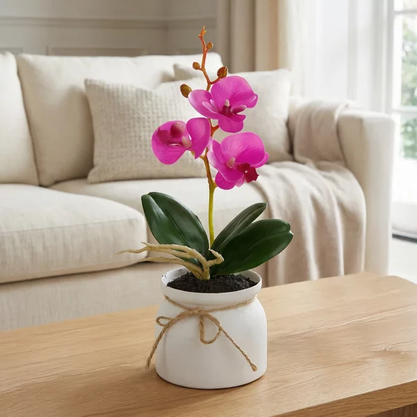 Műnövény dekoráció - orchidea - 3 féle - 32,5 cm 11915