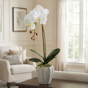 Műnövény dekoráció - orchidea - 3 féle - 45 cm 11916