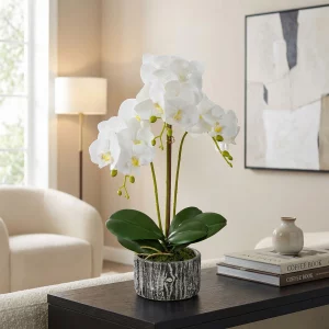 Műnövény dekoráció - orchidea - 2 féle - 53 cm 11917