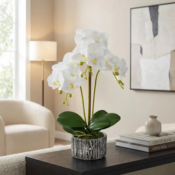 Műnövény dekoráció - orchidea - 2 féle - 53 cm 11917