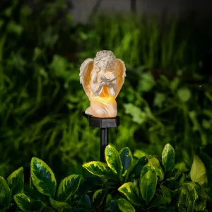 Szolár angyalka - pillangó - 1 melegfehér LED - műgyanta - 42 x 11 x 6,5 cm Garden of Eden 13002B