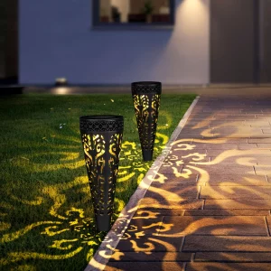Leszúrható szolár lámpa - 1 melegfehér LED - 28,5 x 7 cm Garden of Eden 13011
