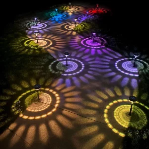 Leszúrható szolár lámpa - 1 + 1 melegfehér / RGB SMD LED - fekete - 53 x 11,4 cm Garden of Eden 13015