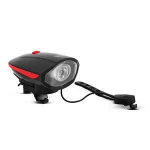 Kerékpár lámpa elektromos kürttel - XPE LED - 400 mAh - 450 lm - IP55 Wheel Zone 18582
