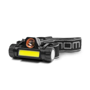 COB+SMD LED-es fejlámpa - akkumulátorral Phenom 18616B